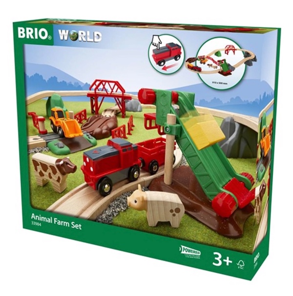 Brio World Farm Animals Train Set