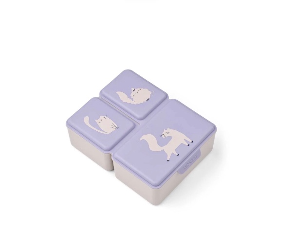 Liewood Driss Lunchbox Cat Warm Lilac
