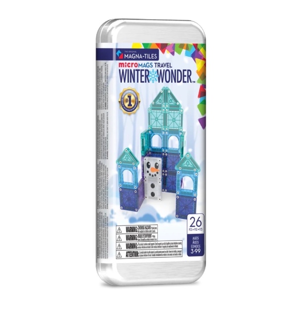 Magna Tiles microMAGS Winter Wonder Travel Set 26 Τεμάχια
