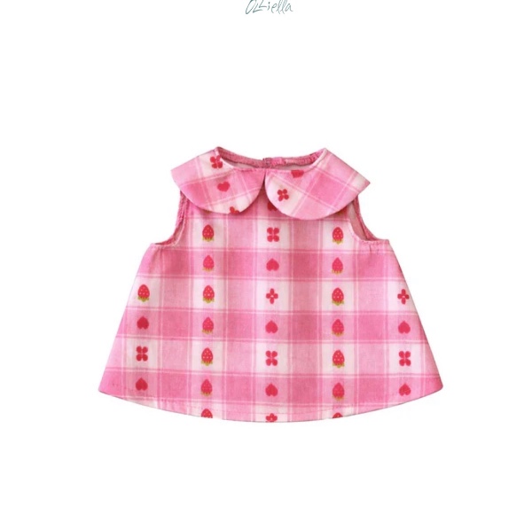 Olli Ella Dinkum Doll Dress Rosette