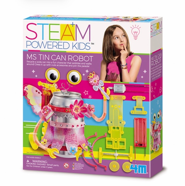 Steam Powered Kids Κατασκευή Κυρία Ρομπότ Κονσερβοκούτι