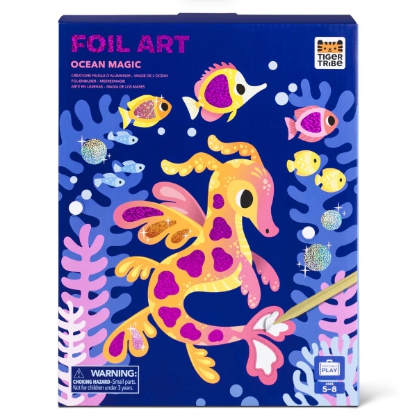 Tiger Tribe Σετ Δραστηριοτήτων Foil Art Ocean Magic